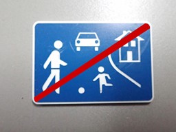 Zeige Details für Verkehrsschild Spielstraße Ende Bild von Verkehrsschild Spielstraße Ende